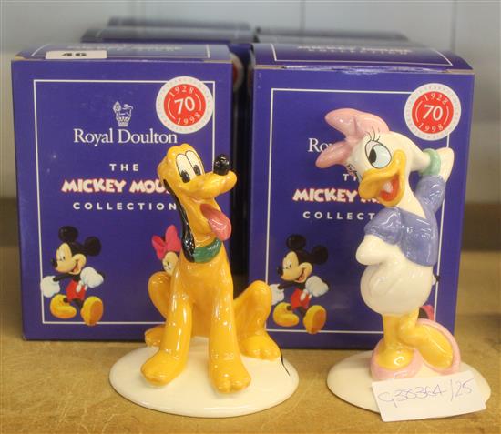 6 Royal Doulton Mickey Mouse collection figures